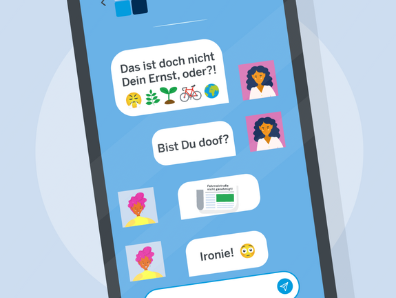 Ein Chat-Verlauf auf einem Smartphone