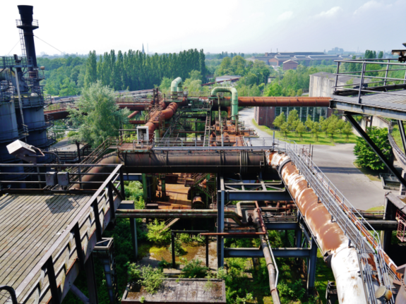 Blick auf den Landschaftspark Duisburg-Nord