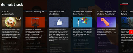 Screenshot der Internetseite donottrack-doc.com  - Link auf: Do Not Track