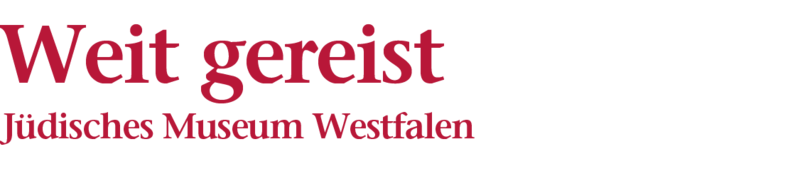 Bildliche Darstellung der Überschrift: Weit gereist, Jüdisches Museum Westfalen