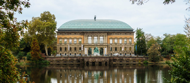 Blick auf das Ständerhaus in Düsseldorf