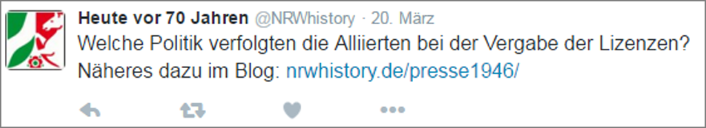 Screnshot Twittermeldung