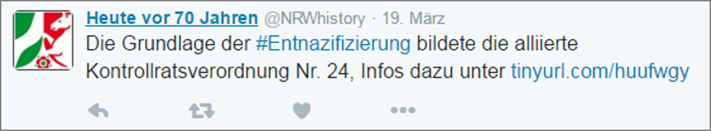 Screnshot Twittermeldung